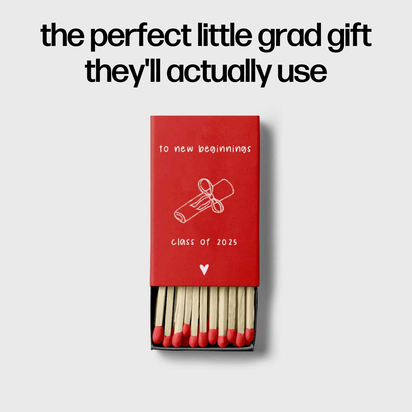 Class of 2025 Custom Matchbox (Set of 3)