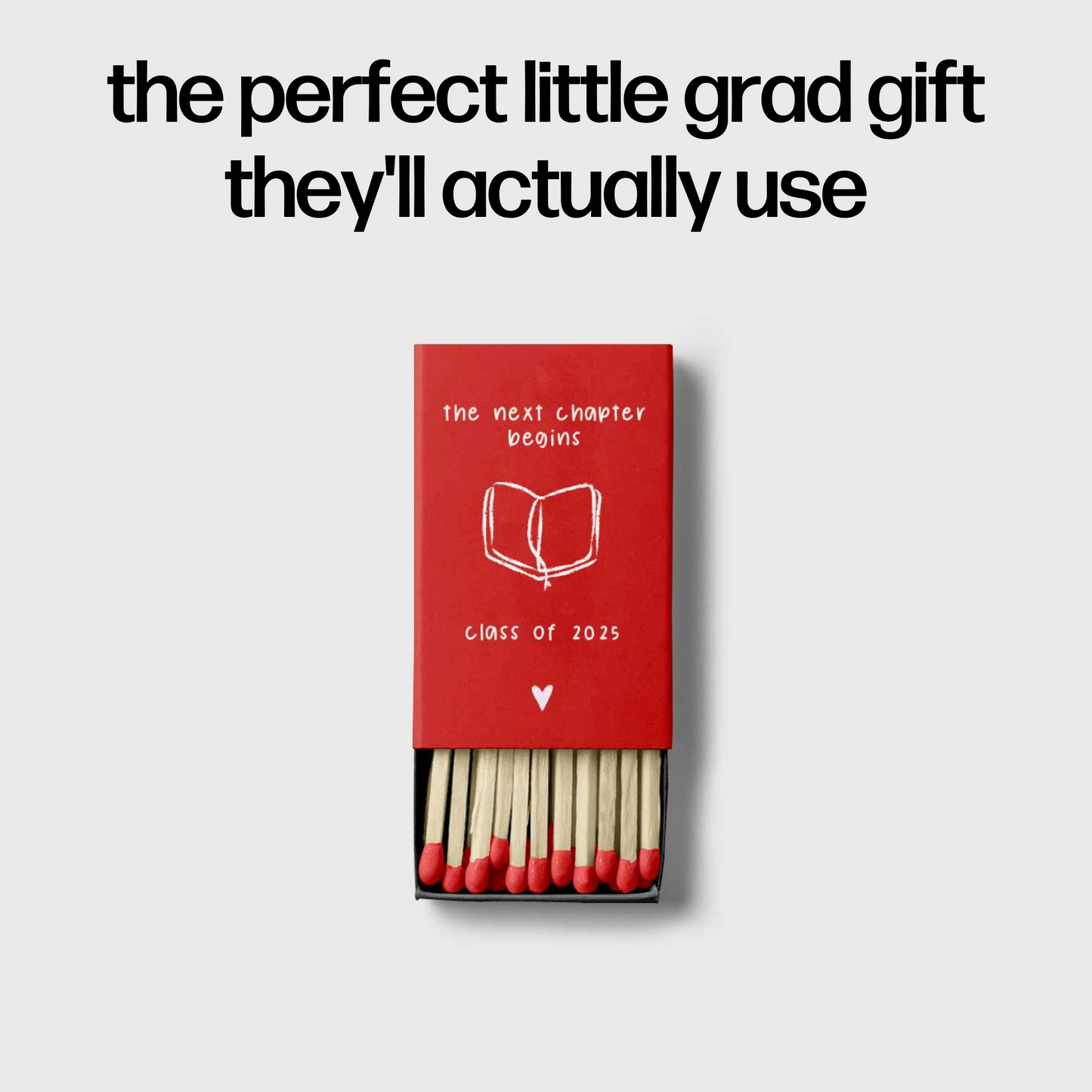 Class of 2025 Custom Matchbox (Set of 3)