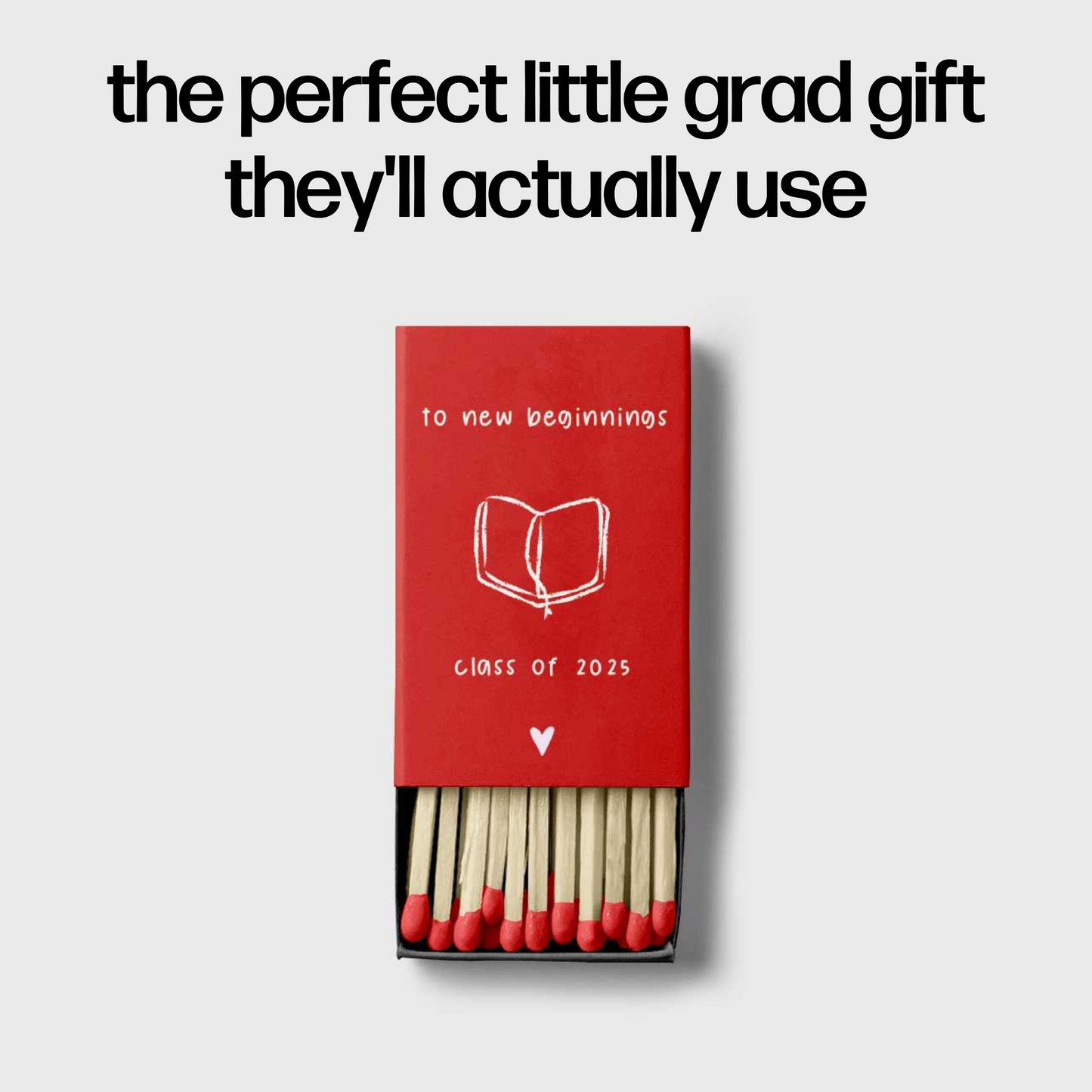 Class of 2025 Custom Matchbox (Set of 3)