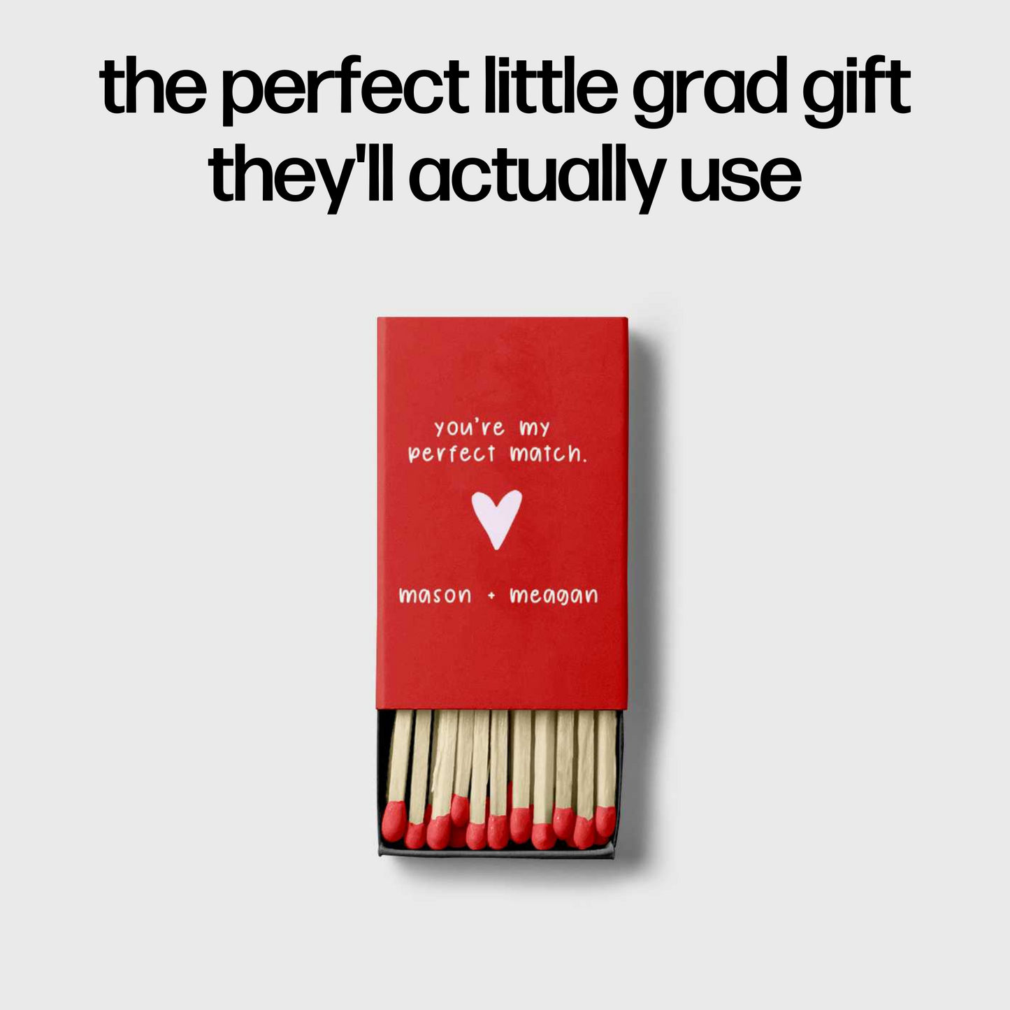Class of 2025 Custom Matchbox (Set of 3)