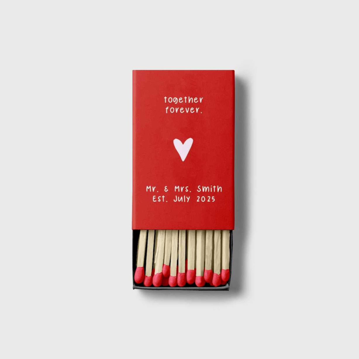 Custom Wedding Matchboxes – Personalized Favors for Your Special Day (Set of 25)