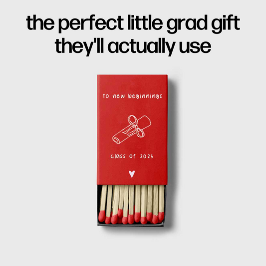 Class of 2025 Custom Matchbox (Set of 3)