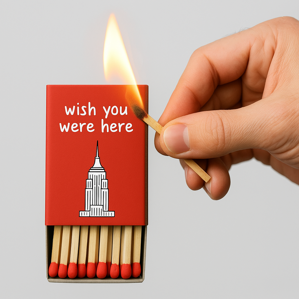 Wish You Were Here NYC Matchboxes (3 Pack)