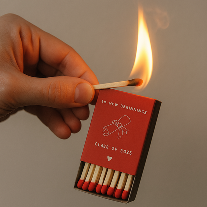 Class of 2025 Custom Matchbox (Set of 3)
