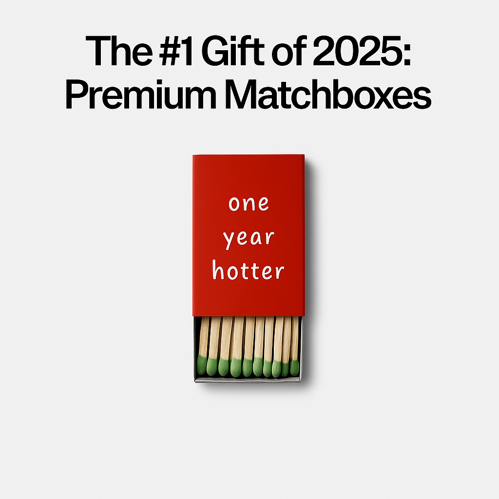 One Year Hotter Birthday Matchboxes (Set of 3 Boxes)