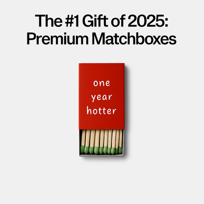 One Year Hotter Birthday Matchboxes (Set of 3 Boxes)